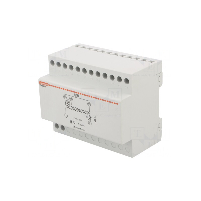 Transformator Alimentare 63VA 230VAC 12V 24V pentru Șină DIN | Electronic-mag.ro | Componente Electronice