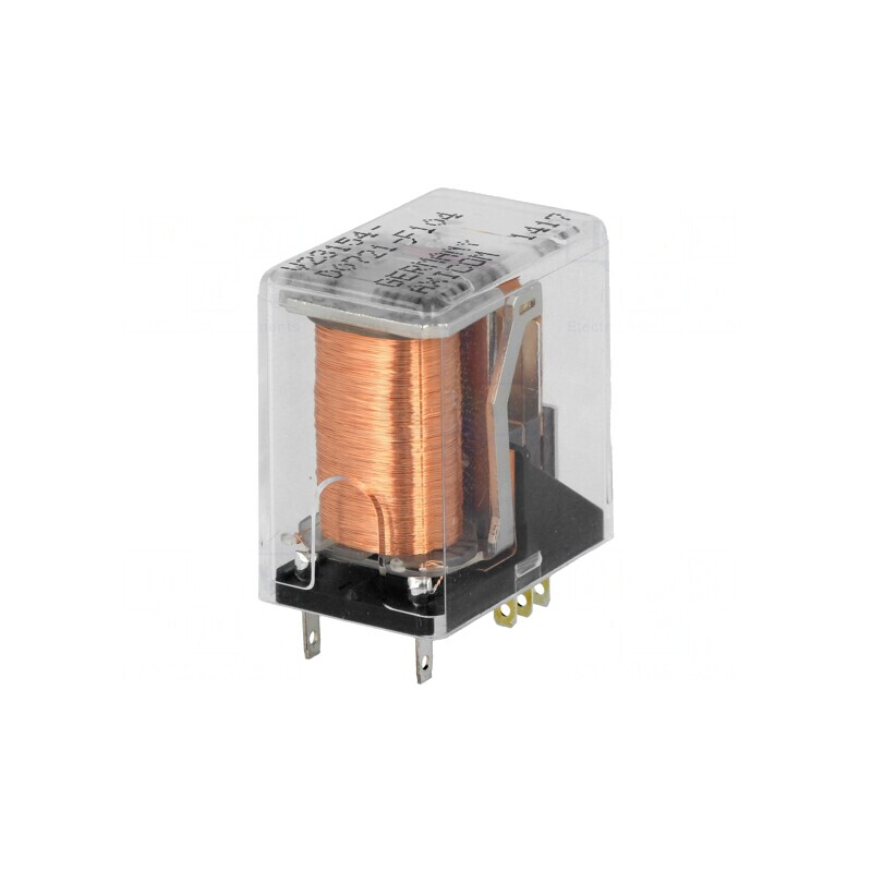 Releu Electromagnetic DPDT 24VDC 5A 890Ω Miniaturale | Electronic-mag.ro | Componente Electronice