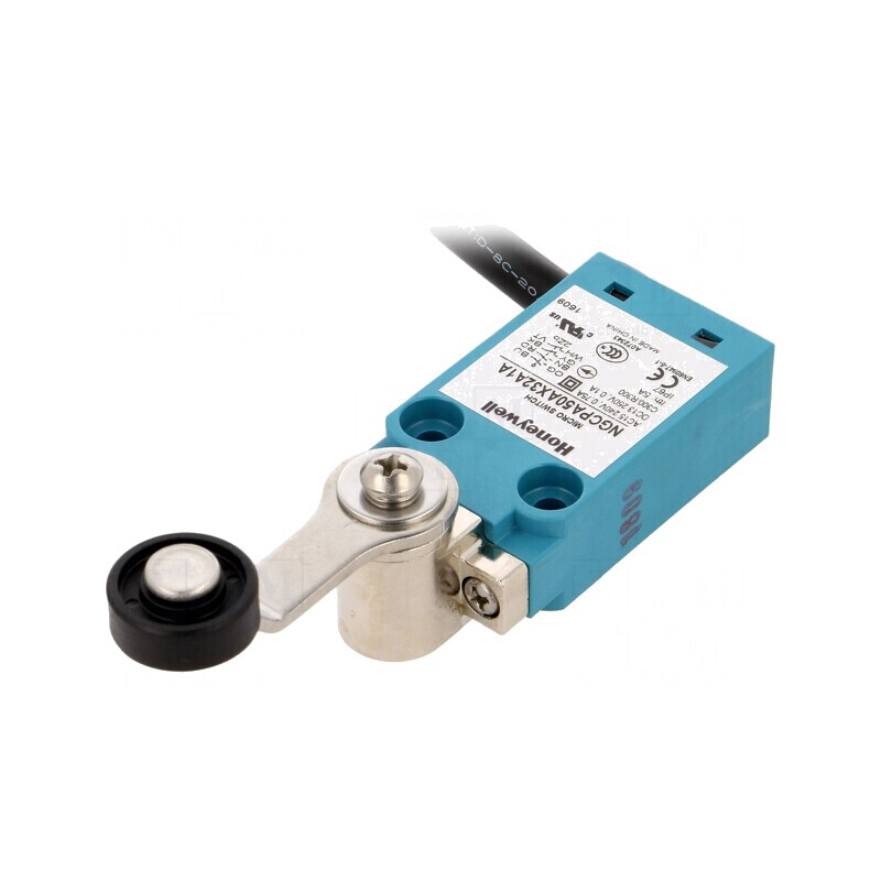 Limitator Cursă Manetă 40mm cu Rola Plastic 18mm 5A | Electronic-mag.ro | Componente Electronice