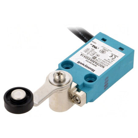 Limitator Cursă Manetă 40mm cu Rola Plastic 18mm 5A | Electronic-mag.ro | Componente Electronice