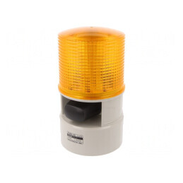 Semnalizator Luminos și Acustic 24VDC LED Ambră IP54 105dB | Electronic-mag.ro | Componente Electronice
