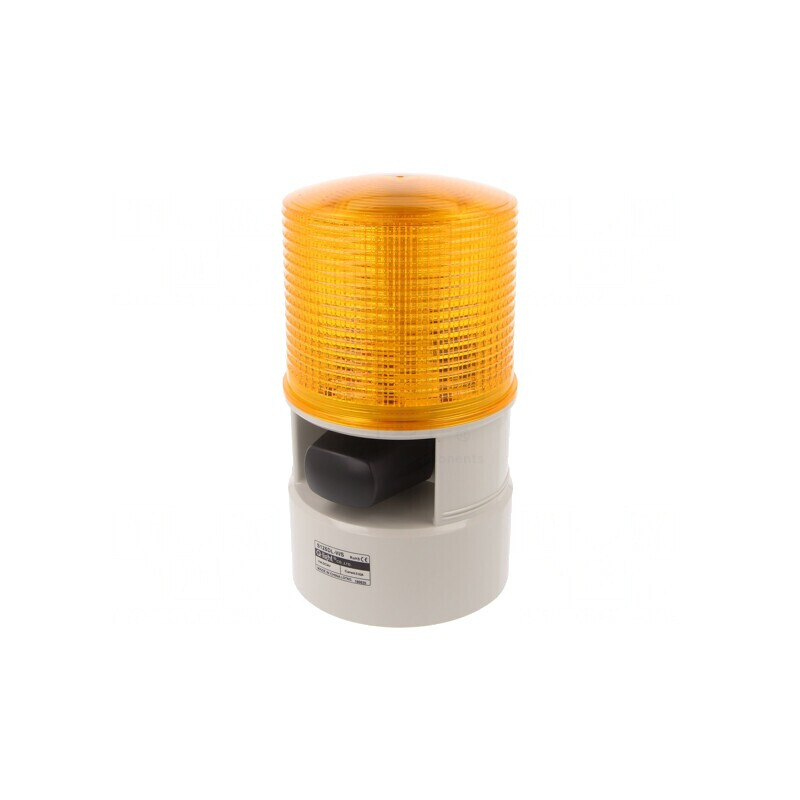 Semnalizator Luminos și Acustic 24VDC LED Ambră IP54 105dB | Electronic-mag.ro | Componente Electronice