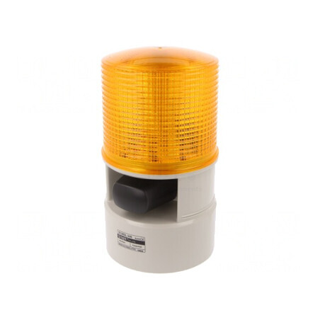 Semnalizator Luminos și Acustic 24VDC LED Ambră IP54 105dB | Electronic-mag.ro | Componente Electronice