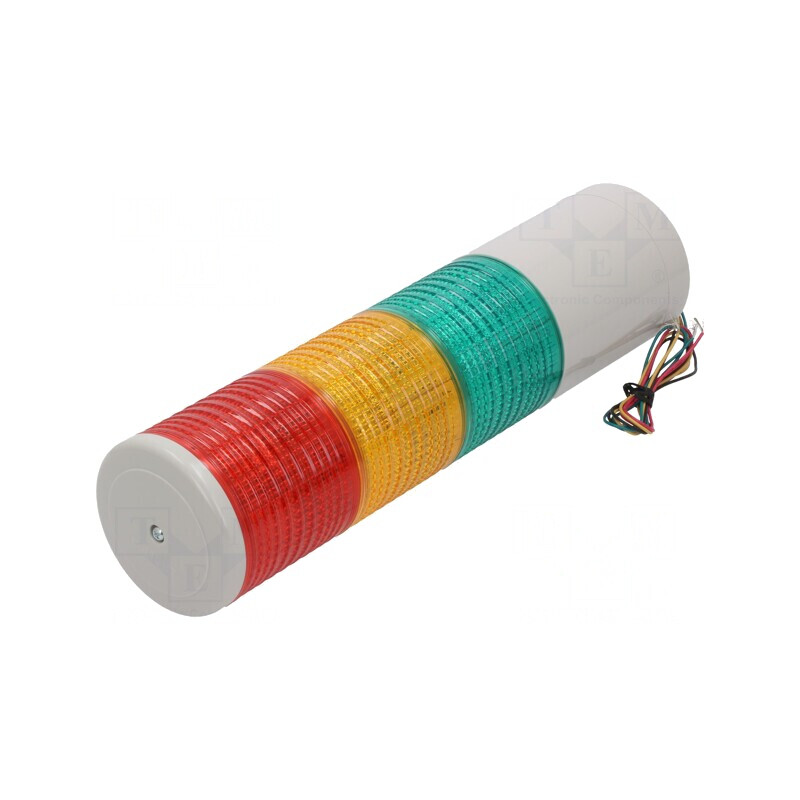 Coloană de semnalizare LED roşu/ambră/verde 24V | Electronic-mag.ro | Componente Electronice Coloană de semnalizare LED roşu/ambră/verde 24V | Electronic-mag.ro | Componente Electronice
