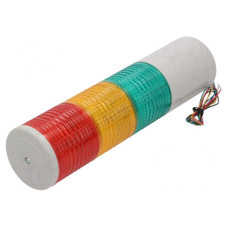 Coloană de semnalizare LED roşu/ambră/verde 24V | Electronic-mag.ro | Componente Electronice