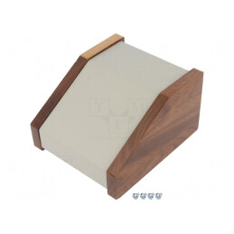 Carcasă desktop aluminiu neagră 102x140x76mm | Electronic-mag.ro | Componente Electronice