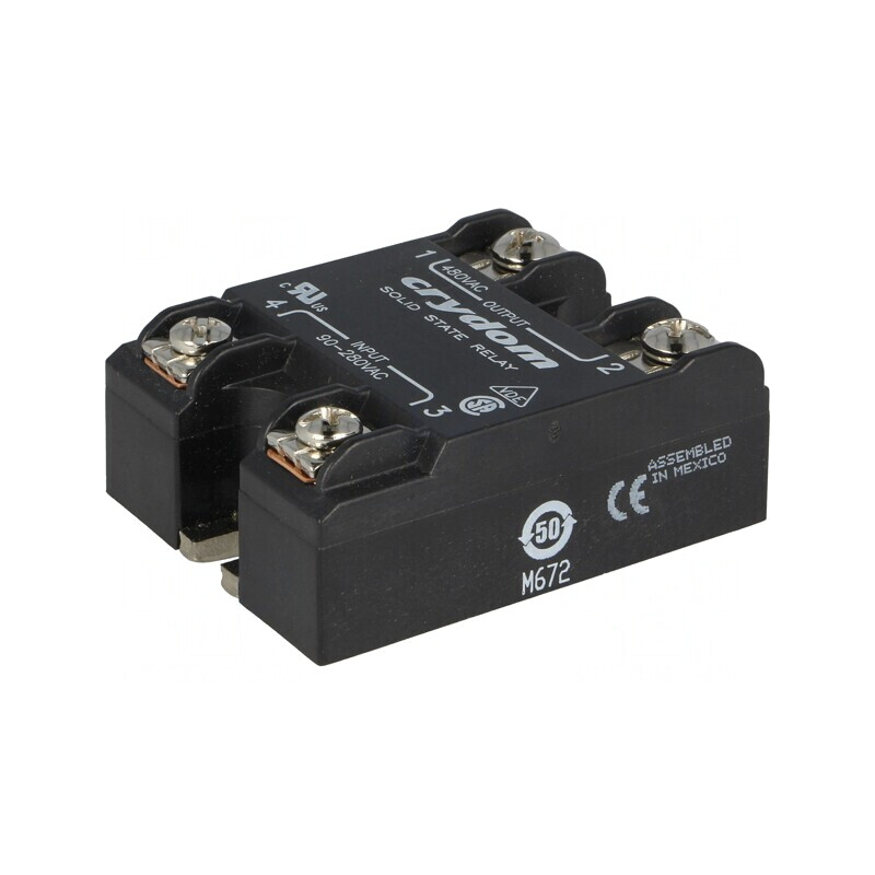 Releu Semiconductor 1-Fazat 50A 90-280VAC 48-530VAC | Electronic-mag.ro | Componente Electronice
