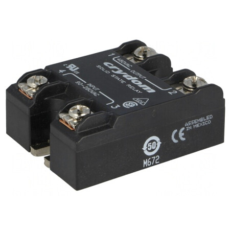Releu Semiconductor 1-Fazat 50A 90-280VAC 48-530VAC | Electronic-mag.ro | Componente Electronice