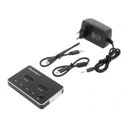 Staţie de andocare USB 3.1 neagră | Electronic-mag.ro | Componente Electronice