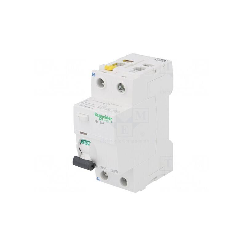 Întrerupător diferențial 63A 30mA 2P 400VAC | Electronic-mag.ro | Componente Electronice