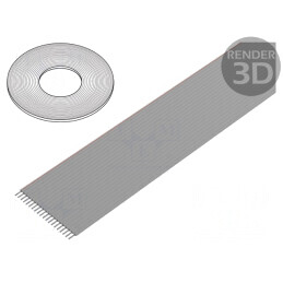 Cablu Bandă Neecranat 1,27mm 20x26AWG PVC 100ft | Electronic-mag.ro | Componente Electronice