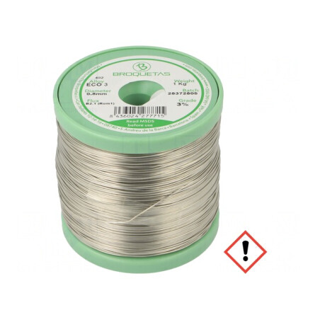 Sârmă de lipit fără plumb 0,8mm 1000g ECO3 | Electronic-mag.ro | Componente Electronice