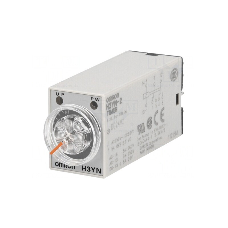 Timer H3YN-2 DPDT 250VAC 5A 24VDC 0.1s-10min | Electronic-mag.ro | Componente Electronice Timer H3YN-2 DPDT 250VAC 5A 24VDC 0.1s-10min | Electronic-mag.ro | Componente Electronice