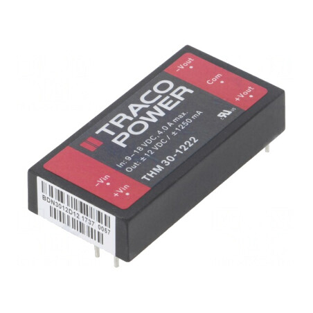 Convertor DC/DC 30W 9-18V la 12V/-12V | Electronic-mag.ro | Componente Electronice