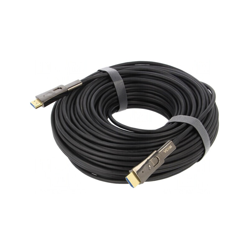 Cablu HDMI 2.0 Optic 40m Negru | Electronic-mag.ro | Componente Electronice