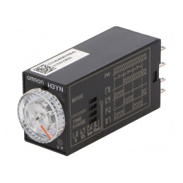 Timer Electric 0,1s-10min DPDT 250VAC 5A 100-120VAC 8 PIN | Electronic-mag.ro | Componente Electronice