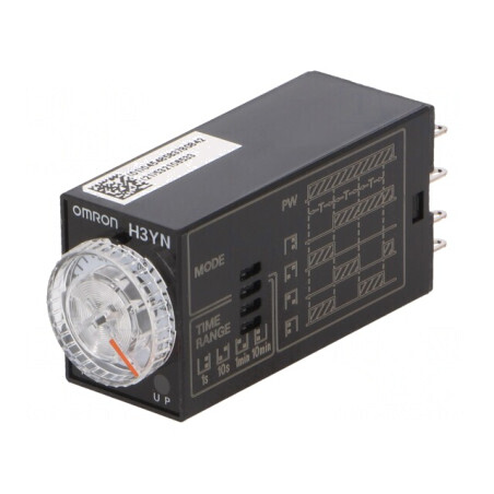 Timer Electric 0,1s-10min DPDT 250VAC 5A 100-120VAC 8 PIN | Electronic-mag.ro | Componente Electronice
