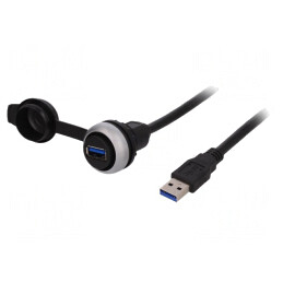 Soclu USB 22mm RMQ-Titan USB 3.0 A/A 0,6m | Electronic-mag.ro | Componente Electronice