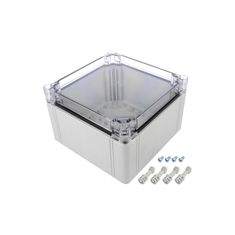 Carcasă Universală Policarbonat 200x200x132mm Transparentă | Electronic-mag.ro | Componente Electronice Carcasă Universală Policarbonat 200x200x132mm Transparentă | Electronic-mag.ro | Componente Electronice