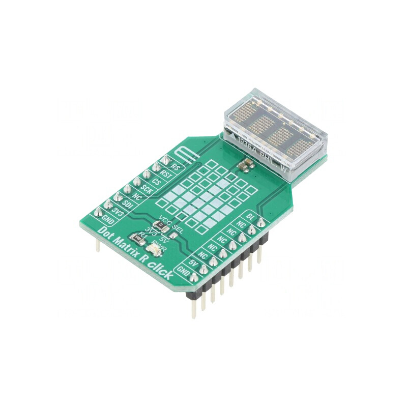 Placă Prototip Matrice LED DOT MATRIX R CLICK | Electronic-mag.ro | Componente Electronice