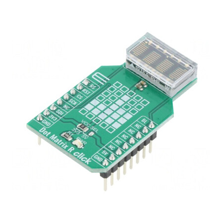 Placă Prototip Matrice LED DOT MATRIX R CLICK | Electronic-mag.ro | Componente Electronice