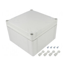 Carcasă Universală Policarbonat 200x200x132mm | Electronic-mag.ro | Componente Electronice