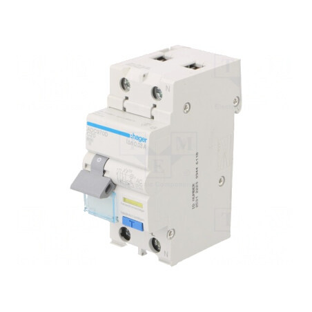 Întrerupător RCBO 20A 30mA 1P+N 240V IP20 | Electronic-mag.ro | Componente Electronice