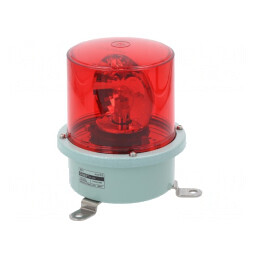 Semnalizator Luminos Rotativ Roșu 24VDC IP66 | Electronic-mag.ro | Componente Electronice