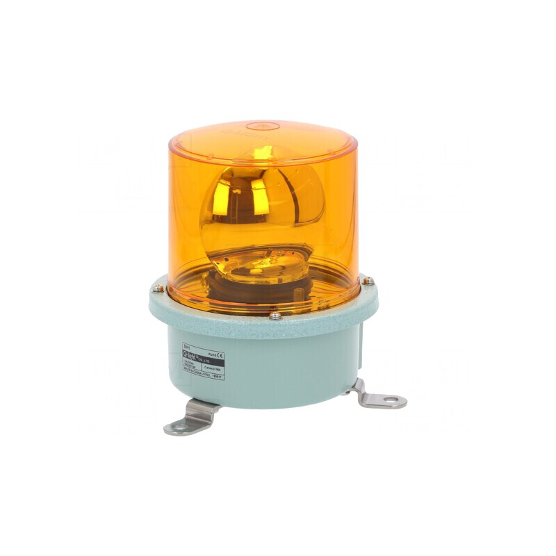 Semnalizator luminos rotativ ambră 24VDC IP66 | Electronic-mag.ro | Componente Electronice