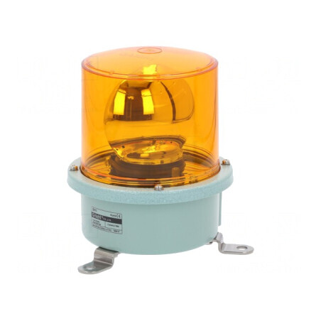 Semnalizator luminos rotativ ambră 24VDC IP66 | Electronic-mag.ro | Componente Electronice