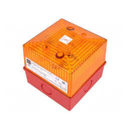Semnalizator Lumină Flash Ambră FL40 24VDC IP65 5J | Electronic-mag.ro | Componente Electronice