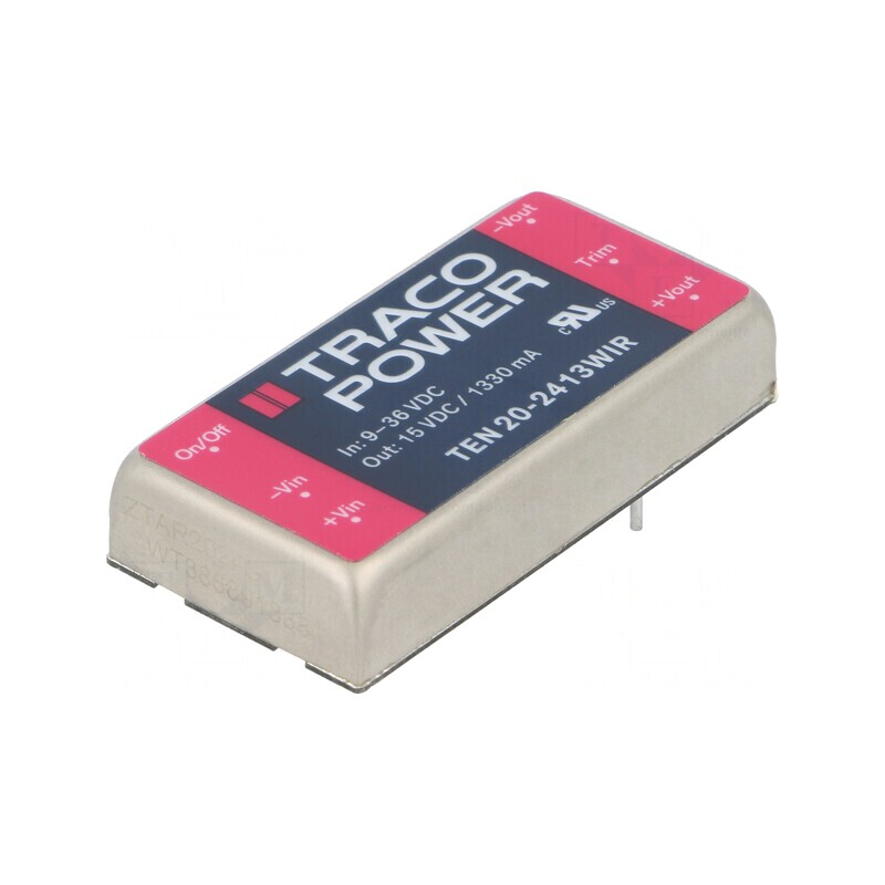Convertor DC/DC 20W 9-36V la 15V 1330mA | Electronic-mag.ro | Componente Electronice Convertor DC/DC 20W 9-36V la 15V 1330mA | Electronic-mag.ro | Componente Electronice