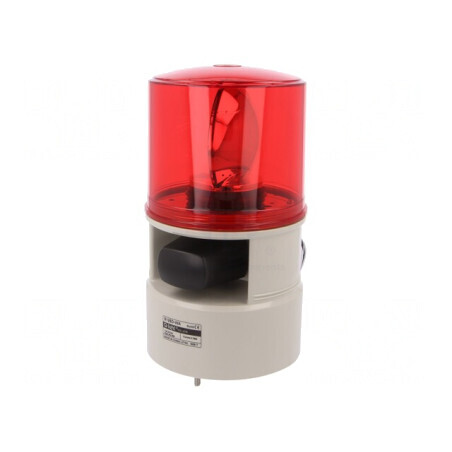 Semnalizator Luminos și Acustic 24VDC Sirenă și Lumină Rotativă | Electronic-mag.ro | Componente Electronice