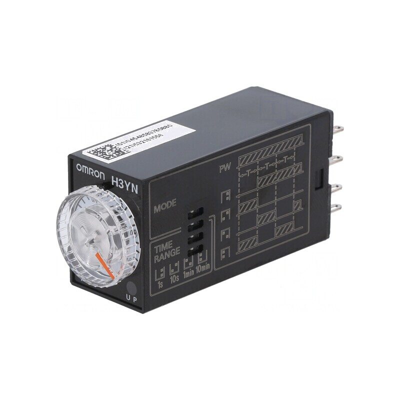 Timer Digital 0,1s-10min DPDT 24VDC 250VAC/5A | Electronic-mag.ro | Componente Electronice