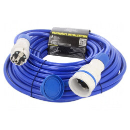 Prelungitor alimentare 20m 16A albastru | Electronic-mag.ro | Componente Electronice