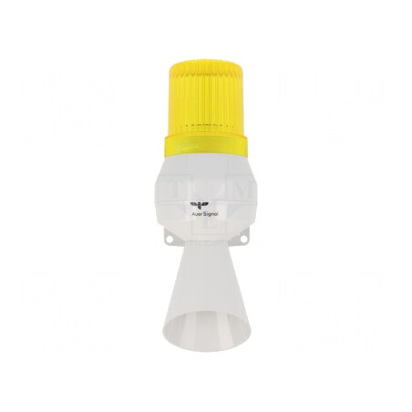 Semnalizator luminos-acustic 24VDC galben IP43 | Electronic-mag.ro | Componente Electronice