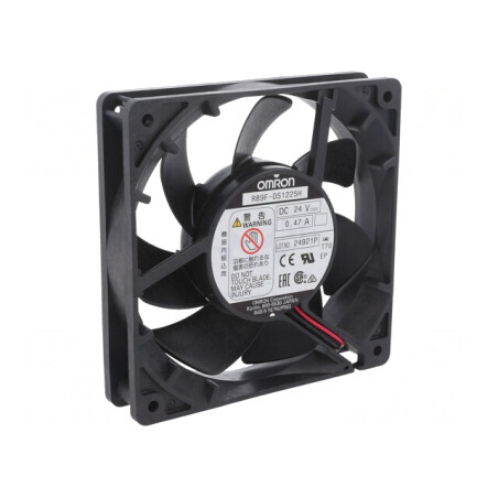 Ventilator DC axial 120x120x25mm 220.8m3/h 51dBA cu bilă | Electronic-mag.ro | Componente Electronice