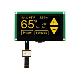 Afișaj OLED Grafic 2.7" 128x64 Galben | Electronic-mag.ro | Componente Electronice