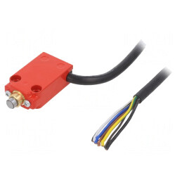 Limitator cursă bolţ Ø8mm NO NC 10A 250VAC cablu 2m | Electronic-mag.ro | Componente Electronice