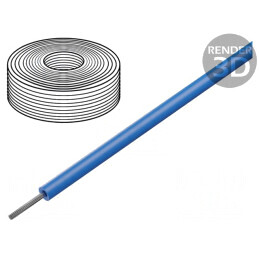 Cablu silicon albastru 150°C 600V 10AWG 7,5m