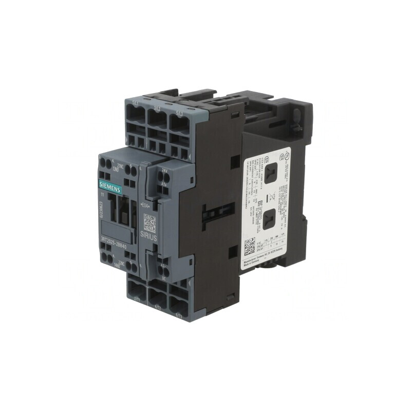 Contactor 3P 24VDC 17A cu Contacte Auxiliare NO NC | Electronic-mag.ro | Componente Electronice