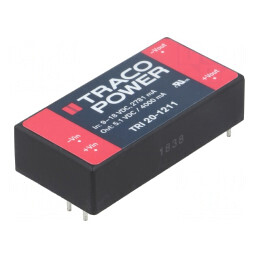 Convertor DC/DC 20W 9-18V la 5.1V 4A 2x1 TRI 20-1211 | Electronic-mag.ro | Componente Electronice