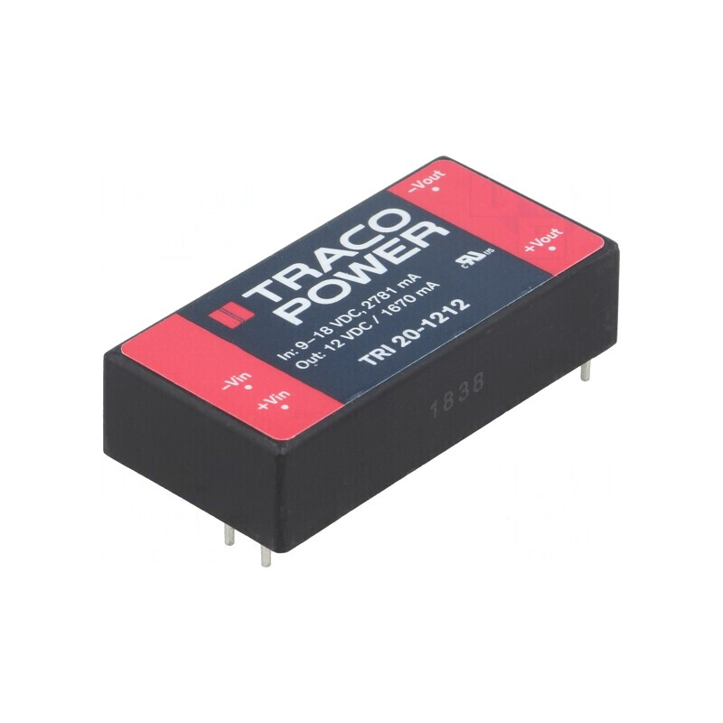 Convertor DC/DC 20W 9-18V la 12V 1.67A | Electronic-mag.ro | Componente Electronice