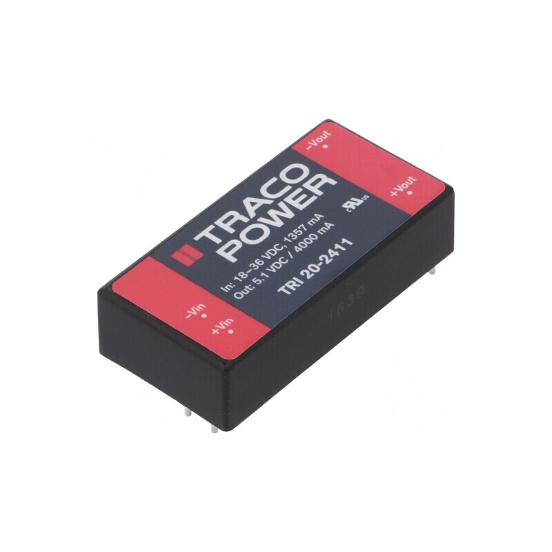 Convertor DC/DC 20W 18-36V la 5.1V 4A | Electronic-mag.ro | Componente Electronice Convertor DC/DC 20W 18-36V la 5.1V 4A | Electronic-mag.ro | Componente Electronice