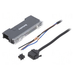 Amplificator Fibra Optică PNP cu Cablu 2m IP40 | Electronic-mag.ro | Componente Electronice