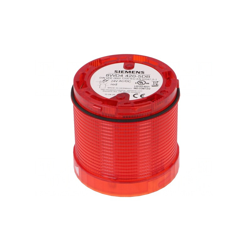 Semnalizator LED Roșu 24V IP65 70mm | Electronic-mag.ro | Componente Electronice