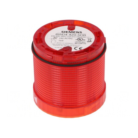 Semnalizator LED Roșu 24V IP65 70mm | Electronic-mag.ro | Componente Electronice