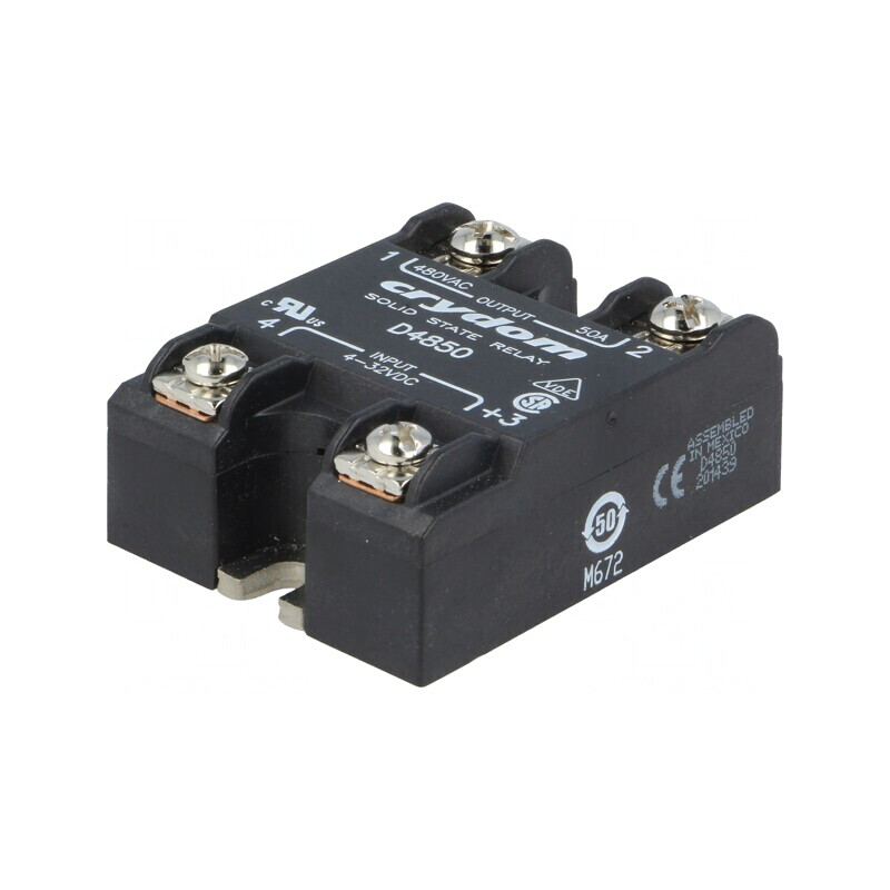 Releu Semiconductor 1-Fazat 50A 48-530VAC 4-32VDC | Electronic-mag.ro | Componente Electronice