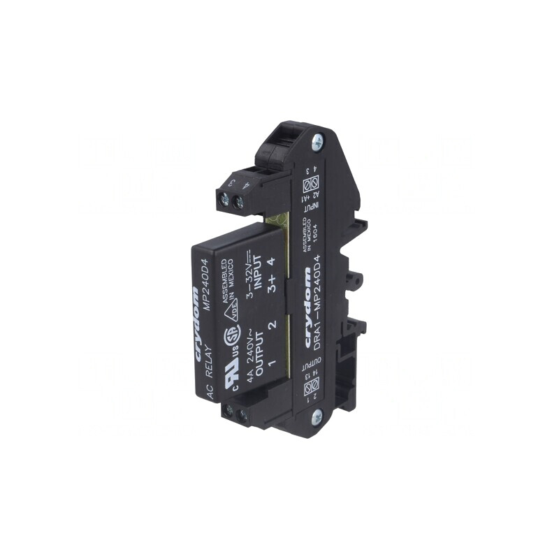 Releu Semiconductor 1-fazat DRA1-MP240D4 4A 24-280VAC 3-32VDC | Electronic-mag.ro | Componente Electronice