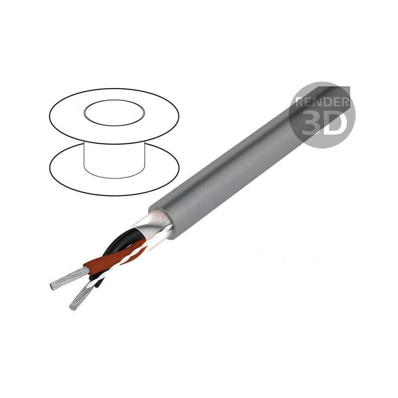 Cablu Pro-Tekt 2x22AWG 50m Cu | Electronic-mag.ro | Componente Electronice